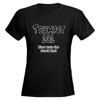 Trumpet 101 Womens Dark T Shirt for