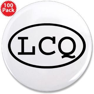 LCQ Oval 3.5 Button (100 pack)  LCQ Oval  T Shirts