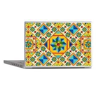 Art Gifts  Art Laptop Skins  Rolling Star Quilt Design Laptop
