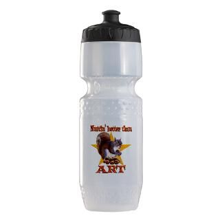 Art Gifts  Art Water Bottles  Art Squirrel Trek Water Bottle