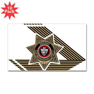 Sheriff San Bernardino Rectangle Sticker 10 pk)