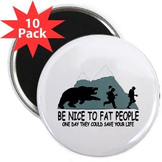 Show the world youre thin with these humorous Bear meets fat person