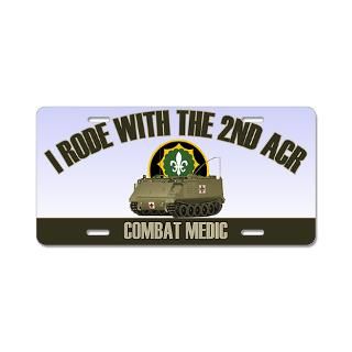 2nd ACR Combat Medic Aluminum License Plate