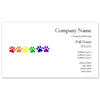 Rainbow Paws Business Cards by Admin_CP1185296  510359825