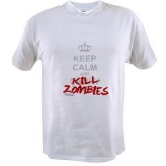 Keep Calm And Kill Zombies T Shirt by GamingClothing