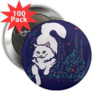 White Cat 2.25 Button (100 pack)