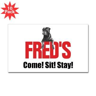 Freds Merchandise Rectangle Sticker 10 pk)