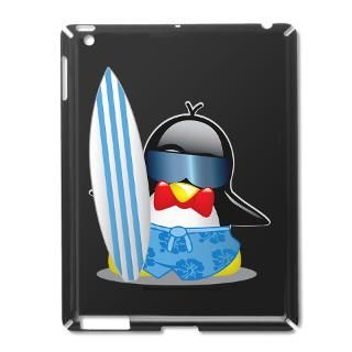 California Gifts  California IPad Cases  Surfer Penguin iPad2