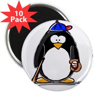 Baseball penguin 2.25 Magnet (100 pack)