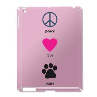 Animals Gifts  Animals IPad Cases  Peace Love Paws iPad2 Case