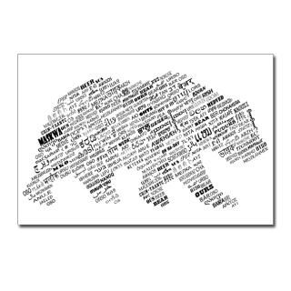 International Bear (Clear) Postcards (Package of 8