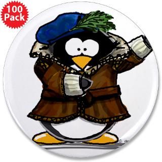Shakespeare Penguin 3.5 Button (100 pack)