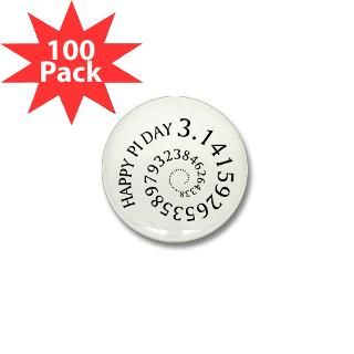 Happy Pi Day Mini Button (100 pack) for $125.00