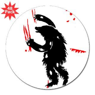Bear Attack 3 Lapel Sticker (48 pk)