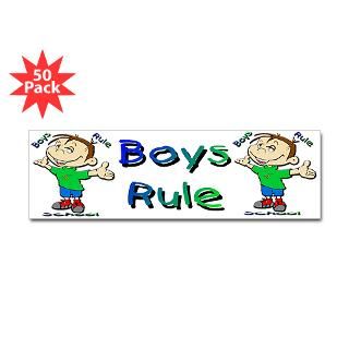 boys rule school 2 bumper sticker 50 pk $ 135 99