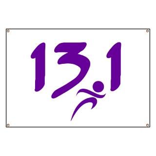 Purple 13.1 half marathon Banner for $59.00