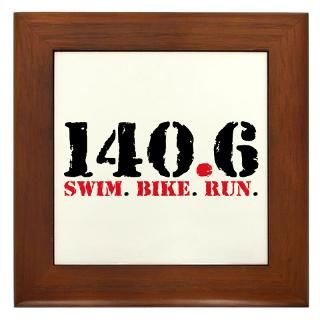 140.6 Swim Bike Run Framed Tile for $15.00