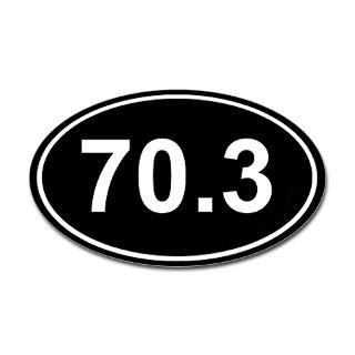 140.6 Triathlon Oval Sticker by atozovals