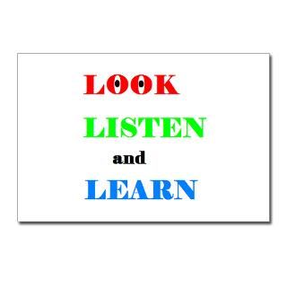 LOOK LISTEN and LEARN Postcards (Package of 8)