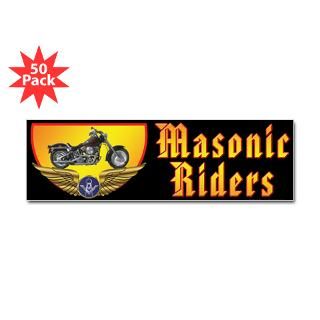 masonic bikers sticker bumper 50 pk $ 146 99