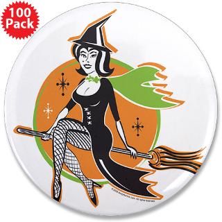 vintage halloween witch 3 5 button 100 pack $ 141 99