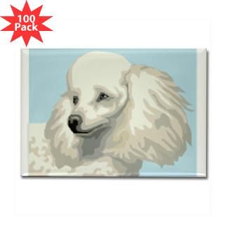 standard poodle rectangle magnet 100 pack $ 148 99