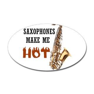 HOT SAX Oval Sticker