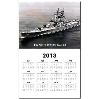 USS NEWPORT NEWS (CA 148) Calendar Print for $10.00