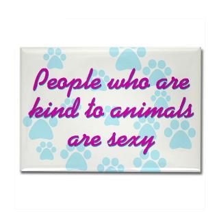Kind animals sexy Rectangle Magnet (100 pack)
