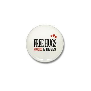 FREE HUGS & KISSES 2.25 Button (100 pac