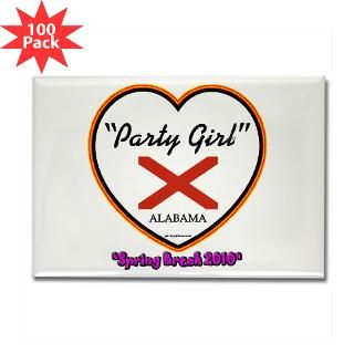party girl usa spring break alabama rectangle magn $ 151 99