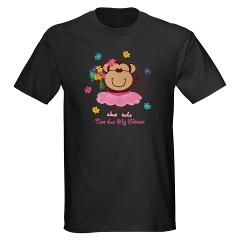 Monkey Big Sister T Shirt by pinkinkart