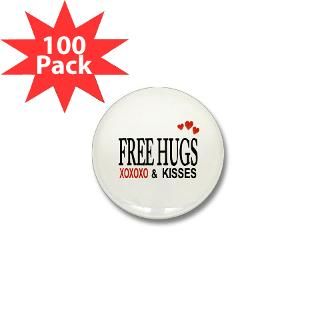 FREE HUGS & KISSES Rectangle Magnet (10 pack)