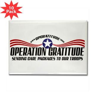 Operation Gratitude Rectangle Magnet (10 pack)