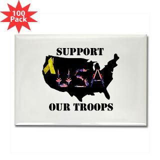 support our troops rectangle magnet 100 pack $ 154 99