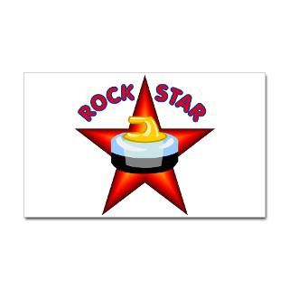 Rock Star (Curling) Rectangle Sticker