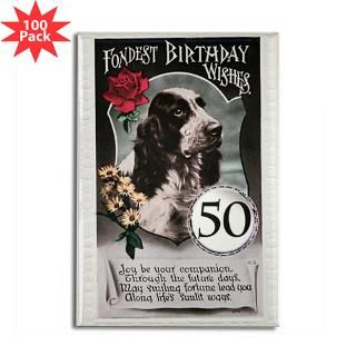 50th birthday rectangle magnet 100 pack $ 168 99