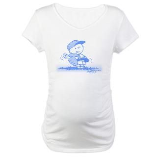 Little Chuck Pitches Maternity T Shirt