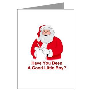Santa Claus Christmas List Greeting Cards (Package