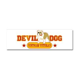 Devil Dog Vietnam Car Magnet 10 x 3