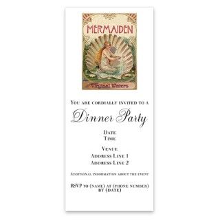 Mermaid on Shell Invitations by Admin_CP704804