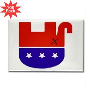 dead republican elephant rectangle magnet 100 pac $ 189 99