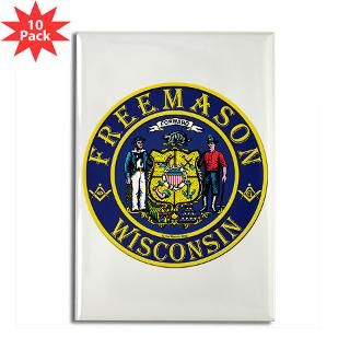 Wisconsin Masons Rectangle Magnet (10 pack)