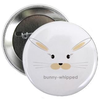 bunny face   straight ears 3.5 Button (100 pack)