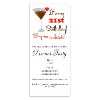 21st Birthday Drink Invitations by Admin_CP10378291