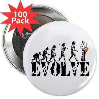 Sax Saxophone Evolution Rectangle Magnet (10 pack)