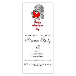 Zombie Happy Valentines Day Invitations by Admin_CP5238485