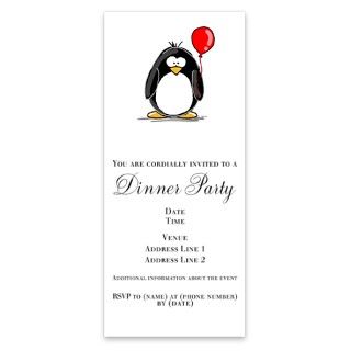 Red Balloon Pengu Invitations by Admin_CP2574929