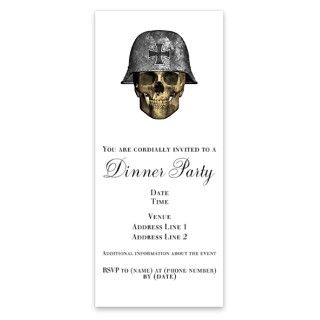 German Helmet Skull Invitations by Admin_CP3843412