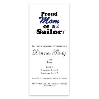 Proud Mom 2 Sailors Invitations by Admin_CP73279